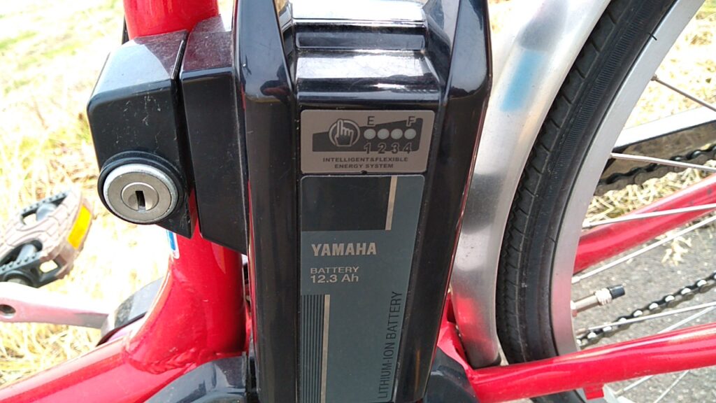 ヤマハ電動自転車のバッテリー